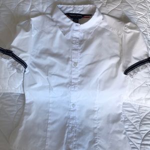 Adorable uniform shirt.